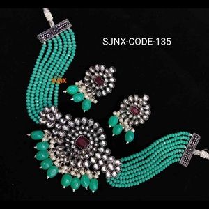 Indian Bead Chocker Necklace - Bollywood